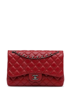 CHANEL Pre-Owned 2011 Jumbo Classic Lambskin Double Flap shoulder bag - Red