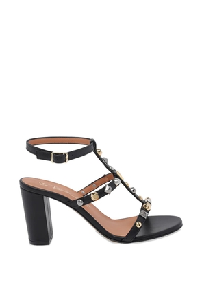 Via Roma 15 studded detail sandals - Black