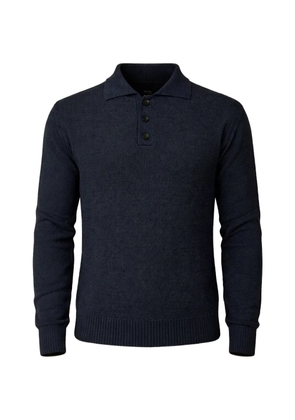 FUMAGALLI button collar knitwear - Blue