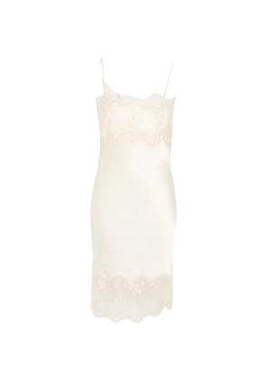 HERSKIND Linus lace-trim mini dress - Neutrals