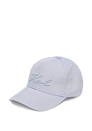 Karl Lagerfeld logo-embroidered baseball cap - Blue