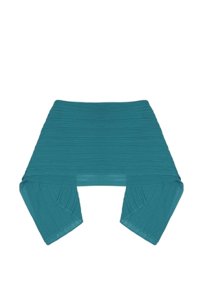 Pleats Please Issey Miyake pleated scarf - Green