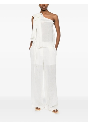 Su ruffled blouse - White