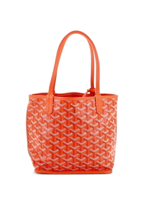 Goyard Pre-Owned Anjou Reversible Tote Coated Canvas Mini satchel - Orange