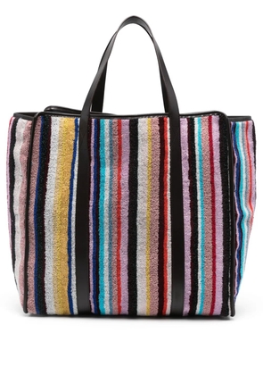 Missoni Home striped terry-cloth tote bag - Brown