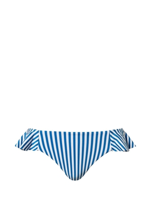 TWINSET ruffled striped bikini bottoms - Blue