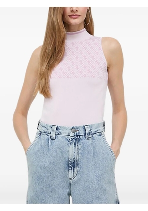 GUESS USA patterned mock-neck top - Pink