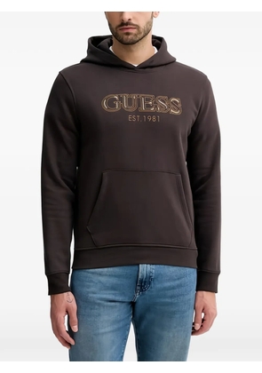 GUESS USA logo hoodie - Brown