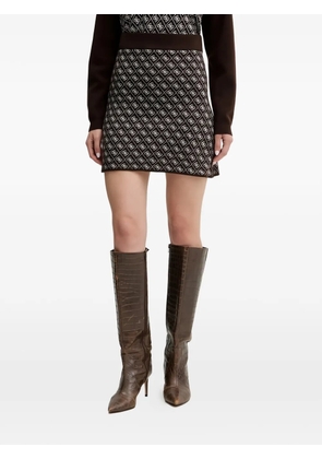 GUESS USA Aubrey 4G logo-print mini skirt - Brown