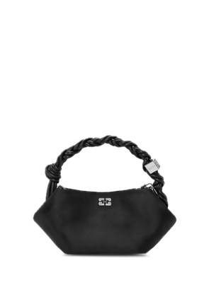 GANNI Bou satin mini bag - Black