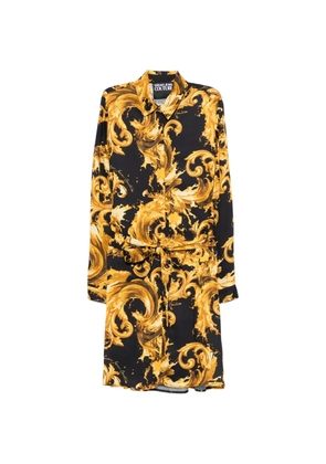 Versace Jeans Couture belted printed mini dress - Gold