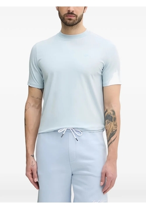 Karl Lagerfeld logo-embroidered T-shirt - Blue