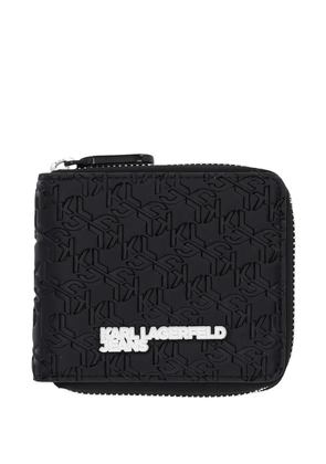 Karl Lagerfeld Jeans embossed zip wallet - Black