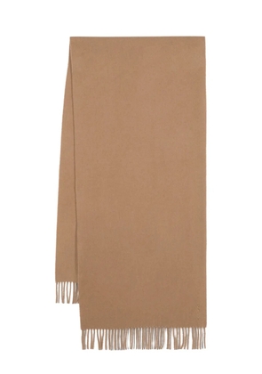 Woolrich fringed cashmere scarf - Brown