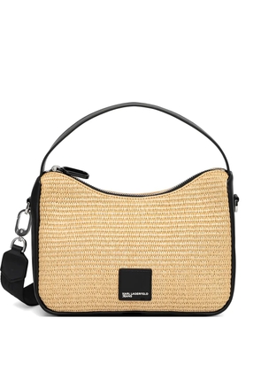 Karl Lagerfeld Jeans woven satchel bag - Neutrals