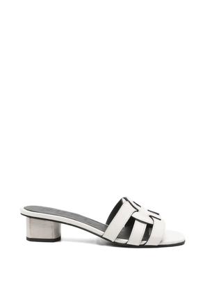 Furla logo leather sandals - Neutrals