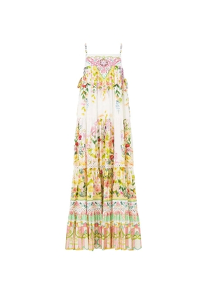 Camilla printed maxi dress - White