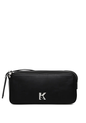 Karl Lagerfeld Jeans logo-plaque tote bag - Black
