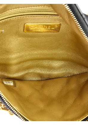 CHANEL Pre-Owned All About Chains Waist Bag Quilted Lambskin belt bag - Black