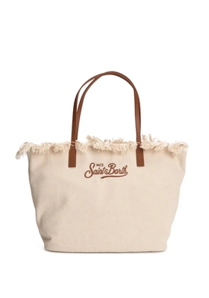 MC2 Saint Barth fringed strap shoulder bag - Neutrals