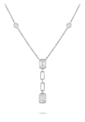 LB Exclusive diamond pendant necklace - Silver