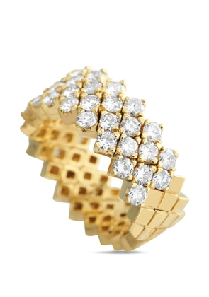 LB Exclusive diamond lattice ring - Gold