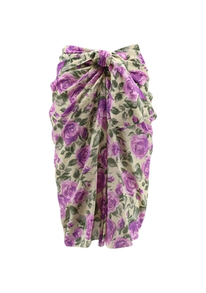 Chloé floral-print midi skirt - Yellow