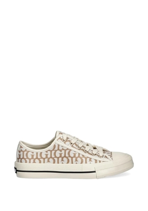 GUESS USA Carey monogram lace-up sneakers - Neutrals