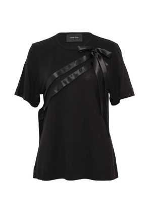 Simone Rocha Bow Sash short-sleeves T-shirt - Black