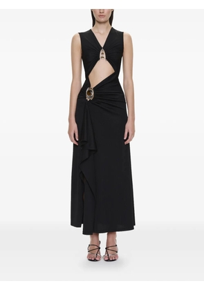 Christopher Esber Droplet Crystal Separation midi dress - Black