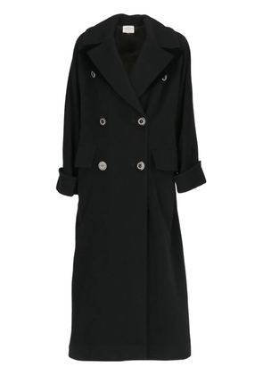Valentino Garavani Pre-Owned 1980s double-breasted coat - Black