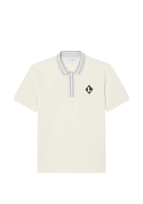 Lacoste logo-patch polo shirt - Neutrals