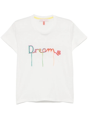 Mira Mikati embroidered word T-shirt - White