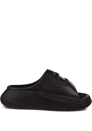 Lacoste Serve Slide 3.0 crocodile-logo sandals - Black