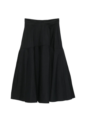 Su concealed-fastening A-line skirt - Black
