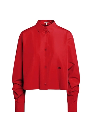 LOEWE crop logo shirt - Red