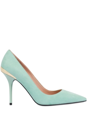 Love Moschino pointed toe heel pumps - Blue
