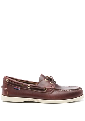 Sebago Docksides Portland leather boat shoes - Brown