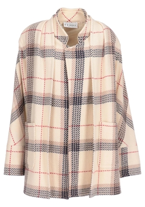 Gianfranco Ferré Pre-Owned 1980s plaid coat - Neutrals