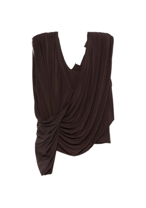 Séfr Tamara V-neck top - Brown
