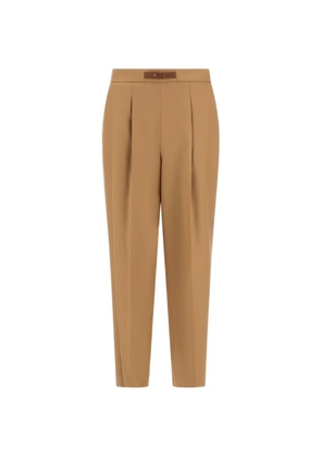 Herno pleat-detail trousers - Brown