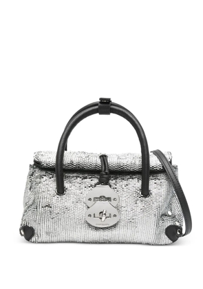 Zanellato sequin-embellishment tote bag - Silver