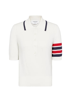 Thom Browne Hector Intarsia polo - White