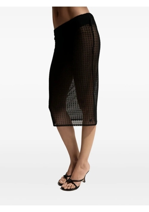 Courrèges laced skirt - Black