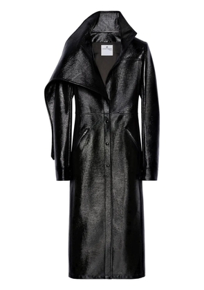 Courrèges vinyl trench coat - Black