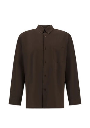 Herno long-sleeved cotton shirt - Brown