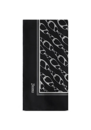 Herno graphic-print scarf - Black