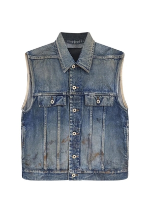 Rick Owens DRKSHDW buttoned denim gilet - Blue