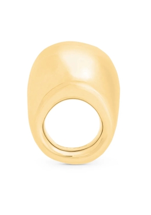 Courrèges Ice Cube brass ring - Gold