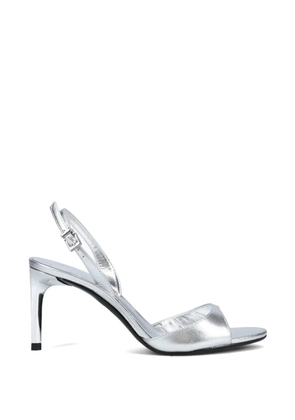 Schutz metallic-finish slingback sandals - Silver